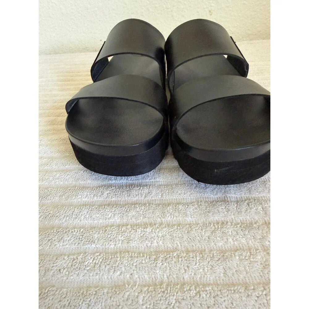 Reef Womens Blaxl Double Strap Platform Slide Sandals Size 9